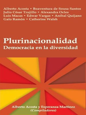 cover image of Plurinacionalidad